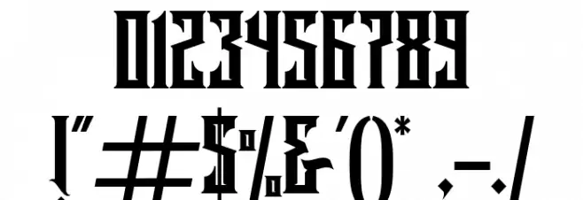 Rademos Regular Font OTHER CHARS