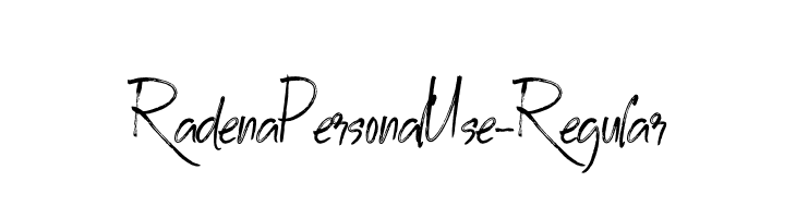 RadenaPersonalUse-Regular  नि: शुल्क फ़ॉन्ट्स डाउनलोड