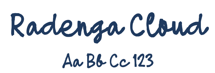 Radenga Cloud Font Preview