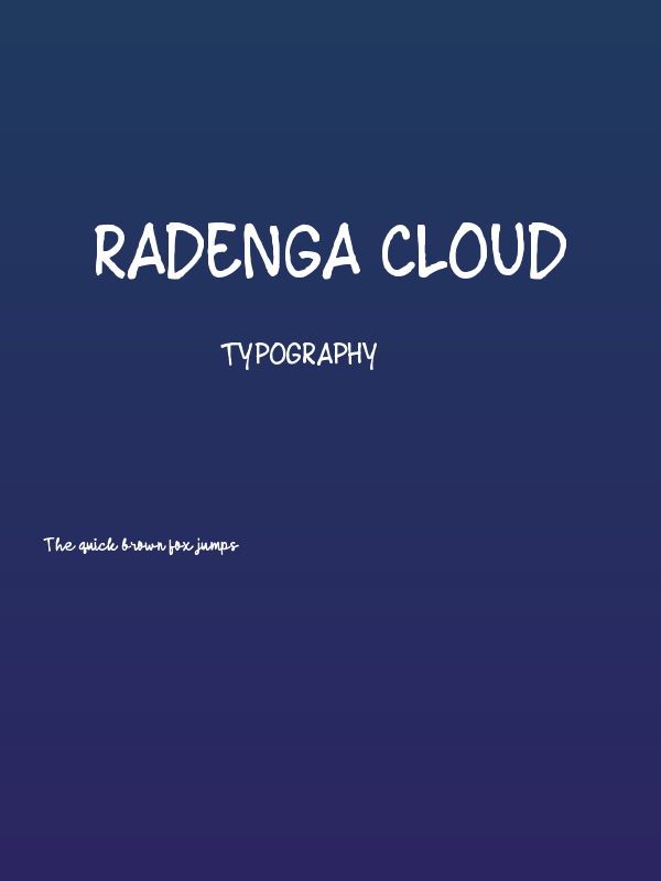 Radenga Cloud Poster