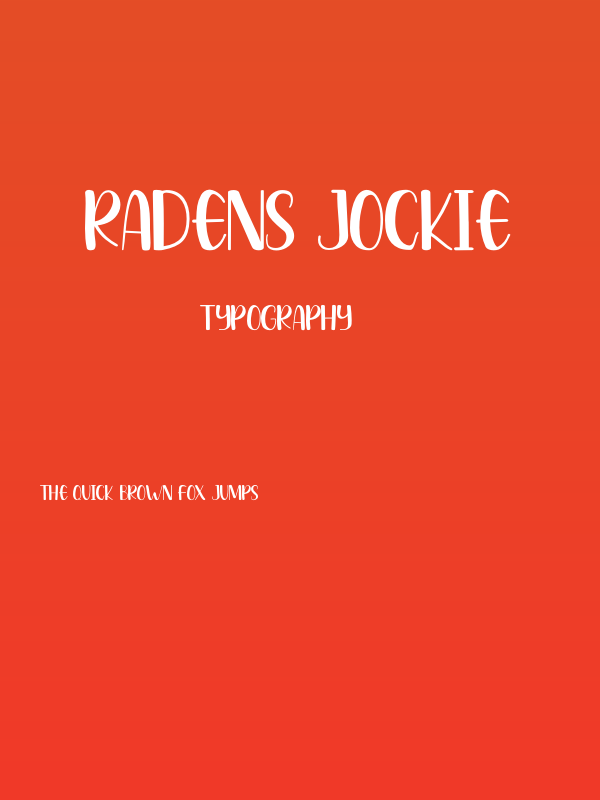 Radens Jockie Poster