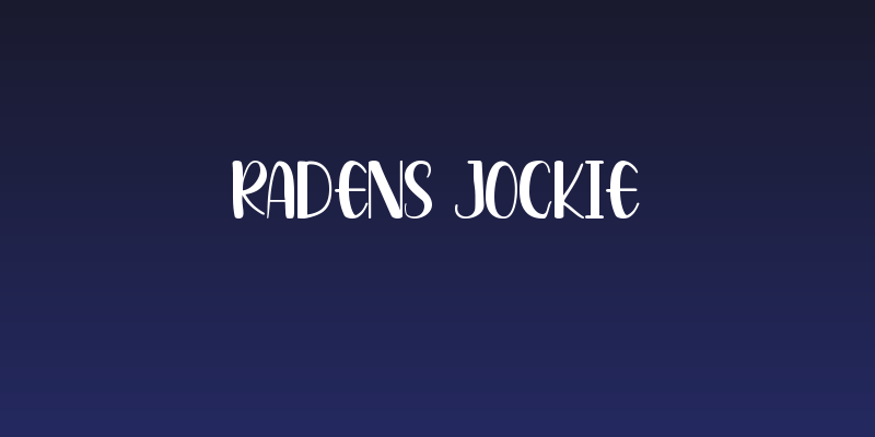 Radens Jockie Social Header