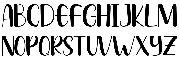 Radens Jockie Font LOWERCASE