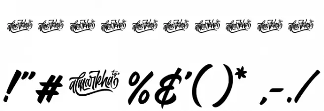 Radens Font OTHER CHARS