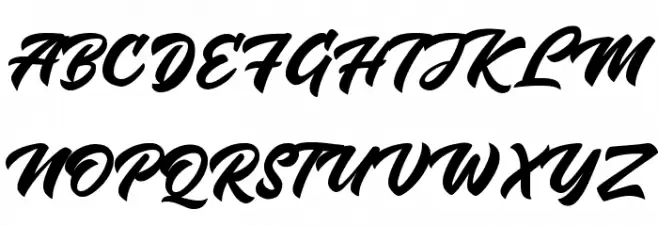 Radens Font UPPERCASE