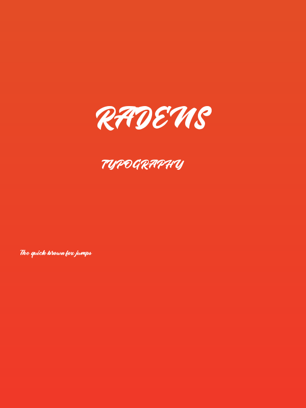 Radens Poster