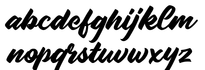 Radens Font LOWERCASE