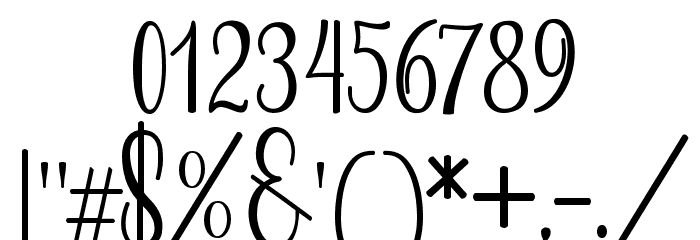 Radeshia Font OTHER CHARS