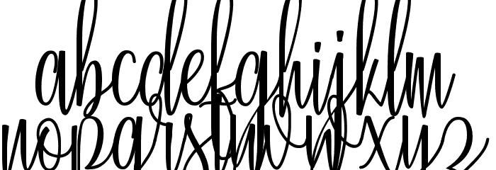 Radeshia Font LOWERCASE