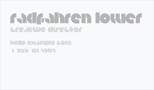 Radfahren-Lower Business Card