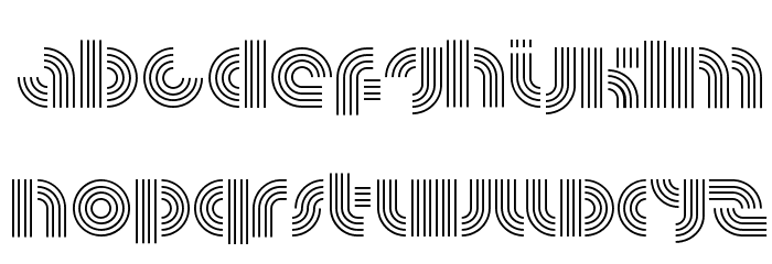 Radfahren-Lower Font LOWERCASE