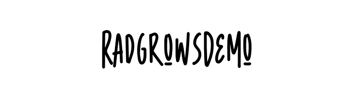 RadgrowsDemo  नि: शुल्क फ़ॉन्ट्स डाउनलोड