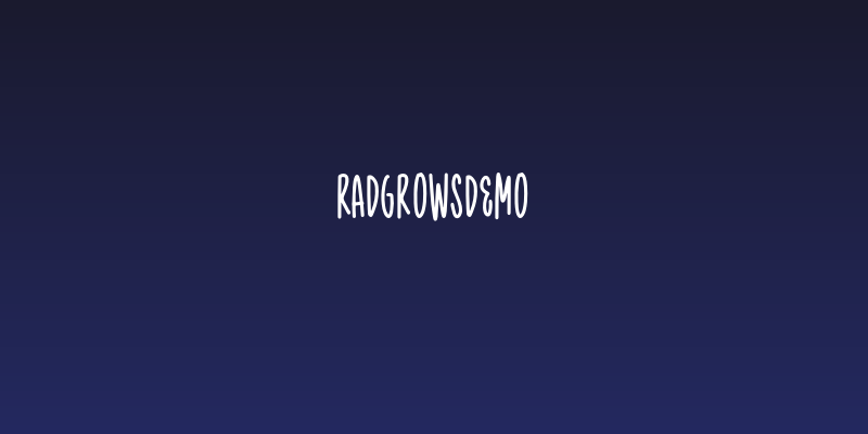 RadgrowsDemo Social Header