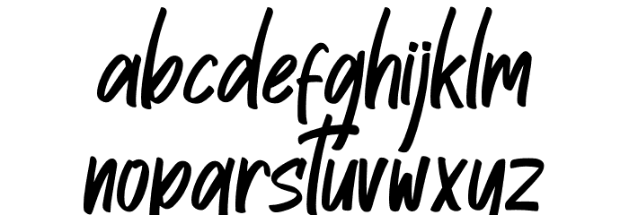 Radhetya Font LOWERCASE