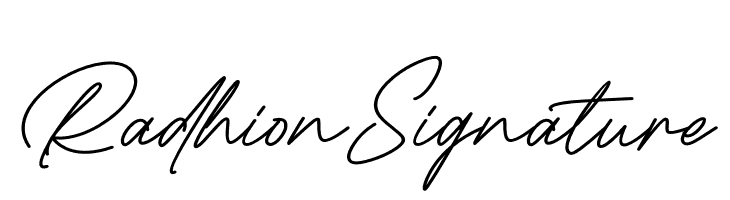 Radhion Signature  免费字体下载