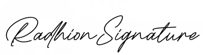 Radhion Signature  Frei Schriftart Herunterladen