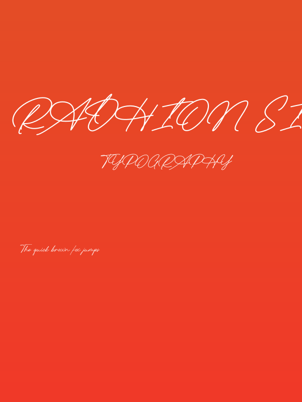 Radhion Signature Poster