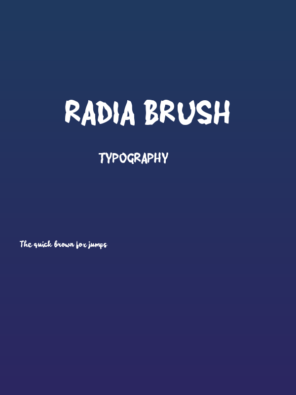 Radia Brush Poster
