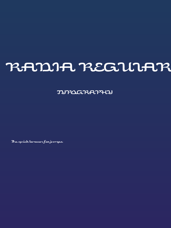 Radia Regular Poster