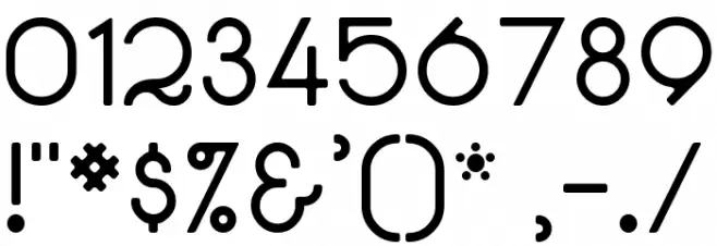 Radian Font OTHER CHARS