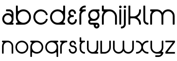 Radian Font LOWERCASE