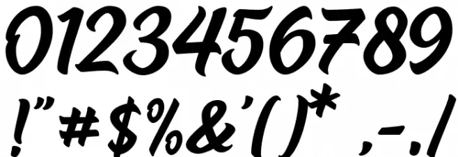 Radiant Free For Personal Use Font OTHER CHARS