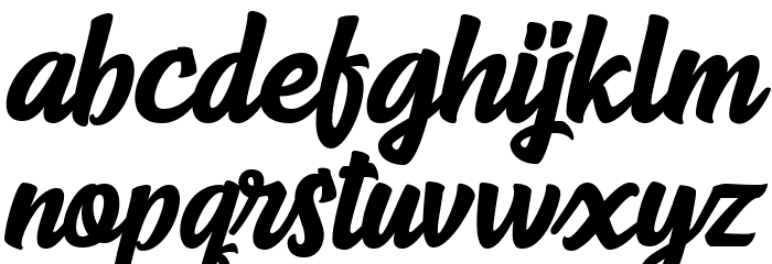 Radiant Free For Personal Use Font LOWERCASE