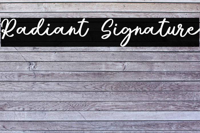 Radiant Signature Example 1