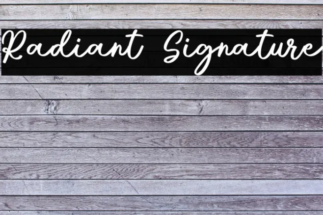 Radiant Signature Example 1