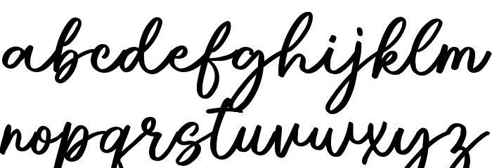 Radiant Signature Font LOWERCASE