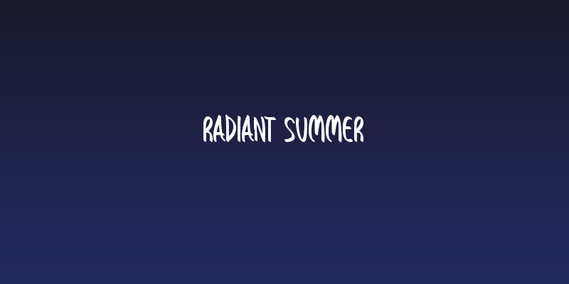 Radiant Summer Social Header