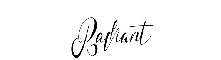 Radiant  नि: शुल्क फ़ॉन्ट्स डाउनलोड