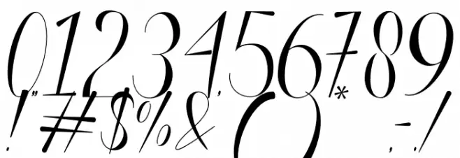 Radiant Font OTHER CHARS