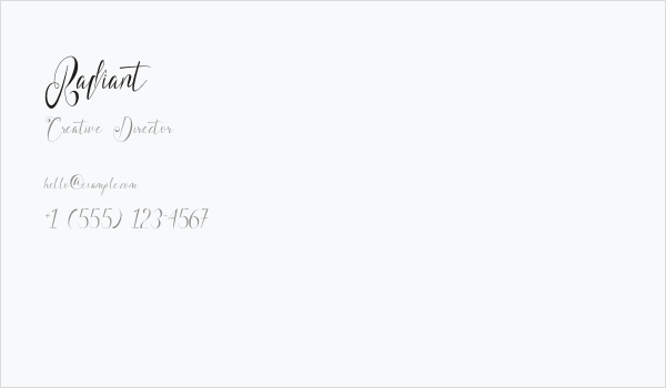 Radiant Business Card