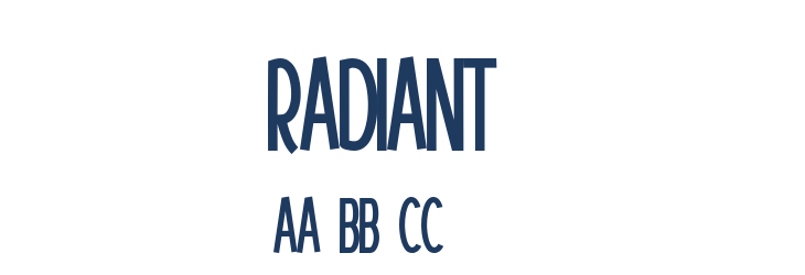 Radiant2 Font Preview