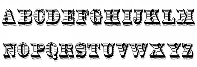 RadiantAntique Шрифта ВЕРХНИЙ