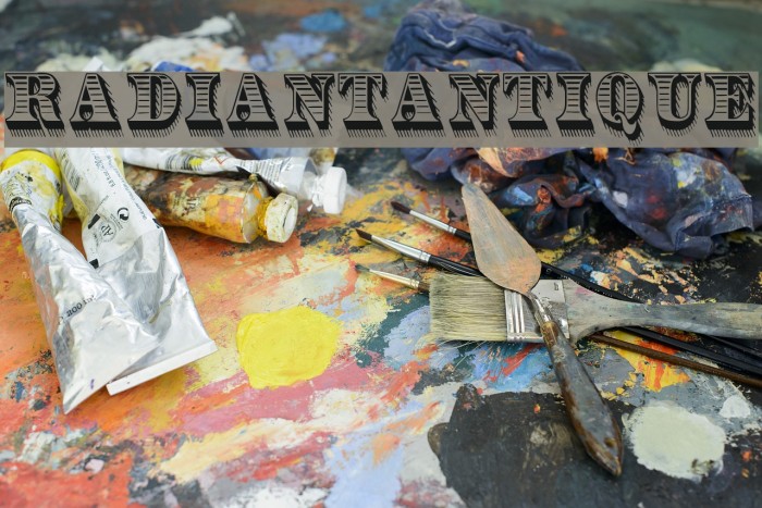 RadiantAntique Font examples