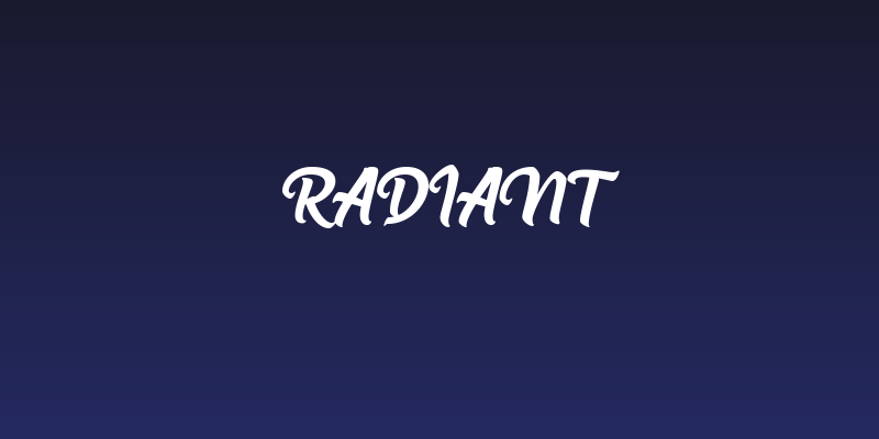 Radiant Social Header