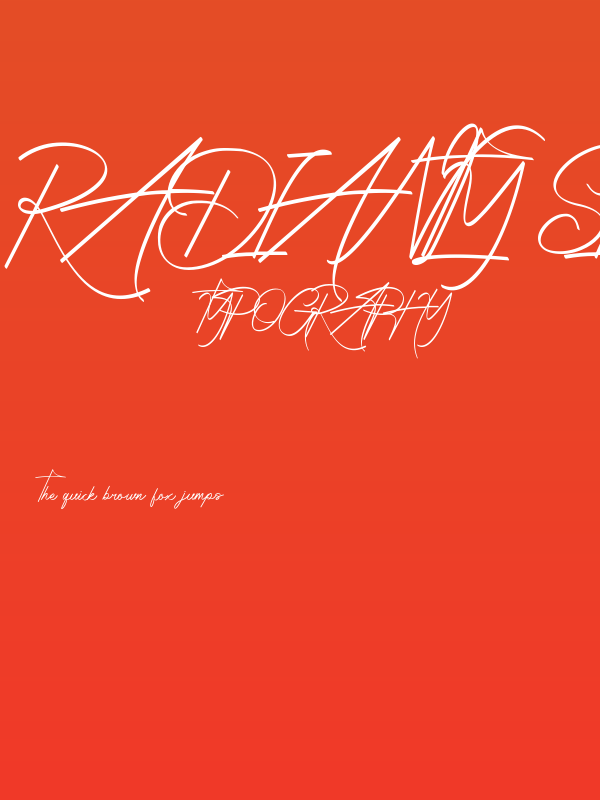 Radiantly Signature Poster