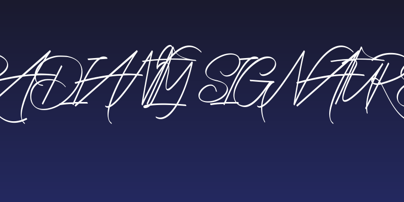 Radiantly Signature Social Header