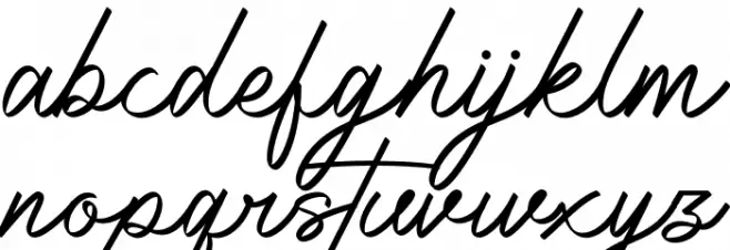 Radiantly Signature Font LOWERCASE