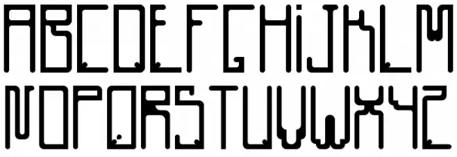 Radiare Font UPPERCASE