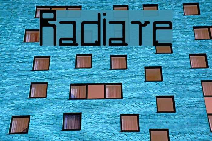 Radiare Font examples