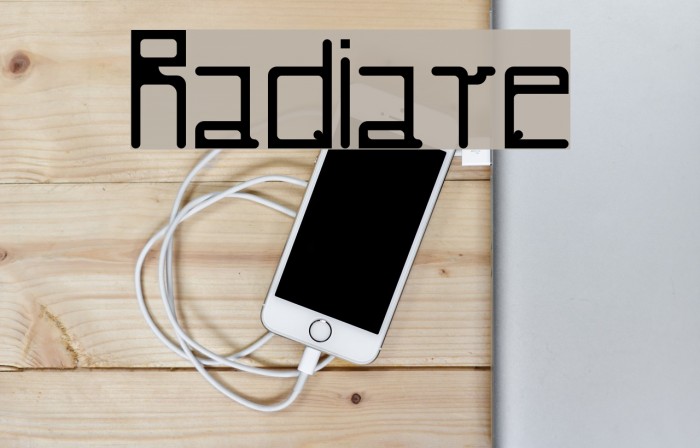 Radiare Font examples