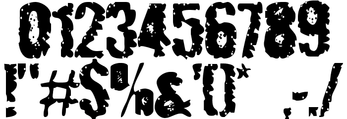 Radiated Pancake Font OTHER CHARS