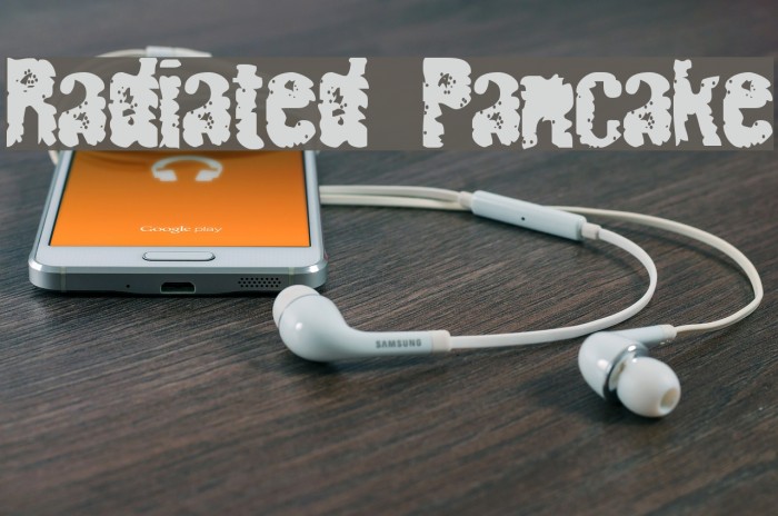 Radiated Pancake Font examples