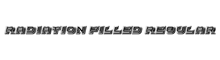 Radiation Filled Regular  font caratteri gratis