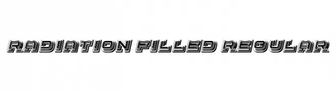 Radiation Filled Regular  Free Fonts Download
