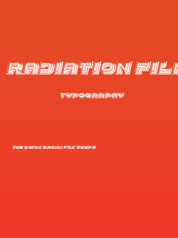 Radiation Filled Regular Poster