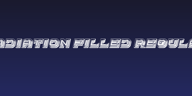 Radiation Filled Regular Social Header